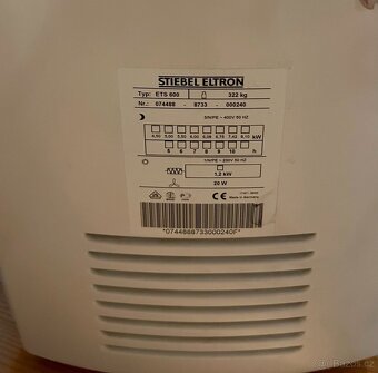 akumulační kamna Stiebel Eltron ETS 600 4,5 až 8,10 kW - 2