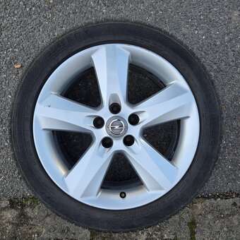 Alu kola Opel 7Jx17 ET35 5x110, letní Barum 225/45R17 - 2