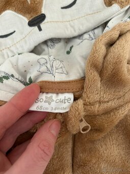 Dětský plyšový overal vel. 68 - 2