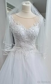 XS-S Krajkové svatební šaty NATALI - 2