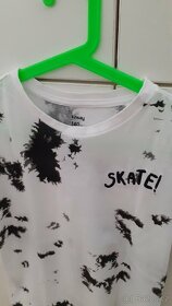 Bílé tričko s potiskem Skate - 2