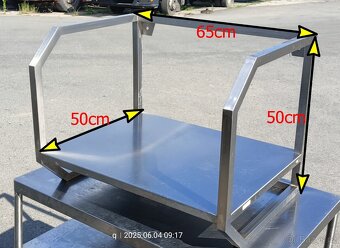Nerezová police nástěnná gastro 65 cm - 2