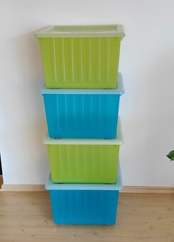 Boxy na kolečkách s víky IKEA - 8 ks - Pouze osobní převzetí - 2
