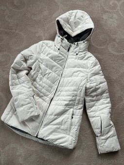 Krásná bílá bunda z husího a prachového peří vel. S - 2