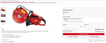 Rozbrušovací benzínová pila Hilti DSH 900-X (400 mm) po GO - 2