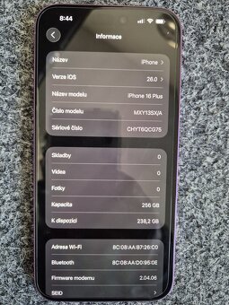 Iphone 16 plus 256GB kapacita 100% - 2