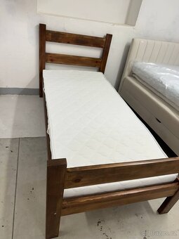 Postel 90×200 – masiv, bez matrace - 2
