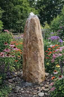 Kamenné fontány do zahrad - 2