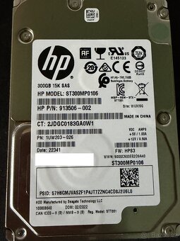 nové serverové SAS HDD disky 2,5" - 2