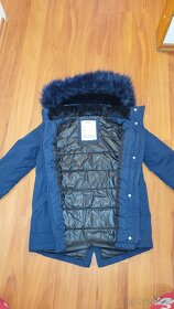 Zimni bunda modrá Marks&Spencer vel.134 - 2