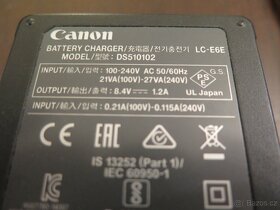 Canon nabíječka Canon LC-E6E originální - 2