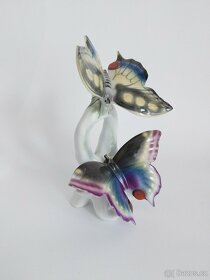 Sběratelská porcelánová figura - motýli - GEROLD - 2