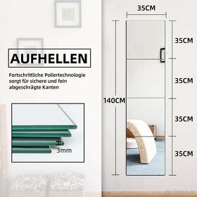 AUFHELLEN sada 4ks - čtvercová zrcadla (35x35) - 2
