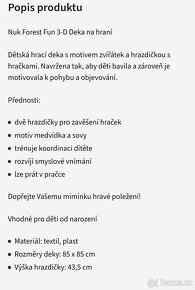 Hrací deka pro miminka NUK - 2