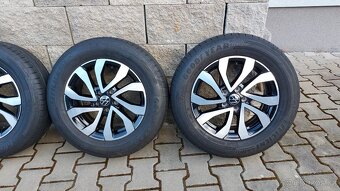 Alu kola originál 5x100 r15 vw Polo letní pneu - 2