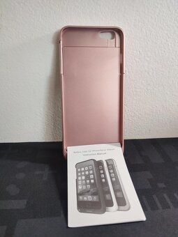 Externí bateriový kryt pro iPhone 6 - 4800mAh, zlatá/růžová - 2