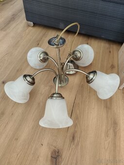 Pětiramenný lustr s LED - 2
