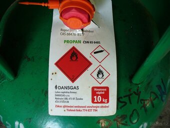 plynová bomba 10 Kg čistý propan - 2