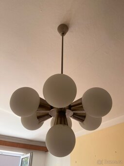 Retro designovy lustr Sputnik Kamenický šenov - 2