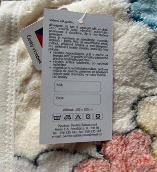 Fleesová deka, peřinka-zavinovačka, dětská peřinka - 2