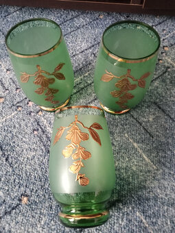 Retro skleničky Novoborské sklo (80. léta) - NEPOUŽITÉ - 2