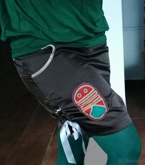 Čokoládově hnědá sukně, vel. XS (34) - 2