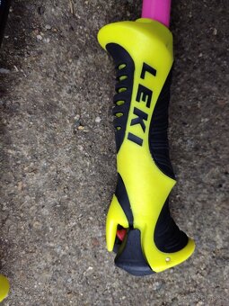 Sjezdové hole LEKI  WCR Lite SL 3D pink 105 cm - - 2