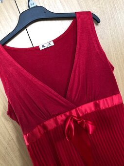 Červený top s mašličkou, vel.S/M, NOVÝ - 2