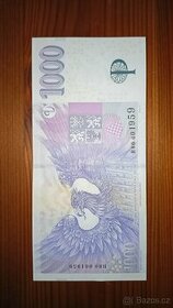 Výroční 1000 Kč bankovka s číslem 1959 - 2