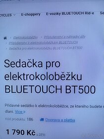 Sedačka na elektrokoloběžku - 2