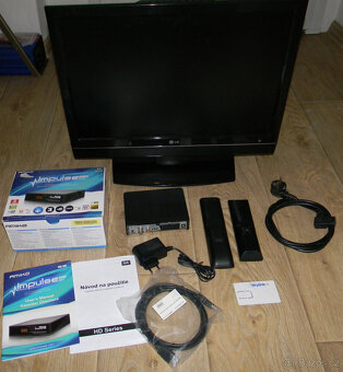 TV LCD LG + 2ks Satelitní přijímač, Skylink karta - 2