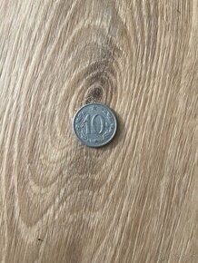 2x 10 halířů československých - mince 1965 a 1963 - 2