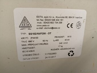 Rozvodná skříň Esta Ss102/nvf2w-ot - 2