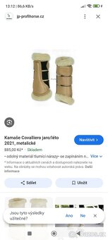 Zlaté drezurní chrániče Covaliero - 2