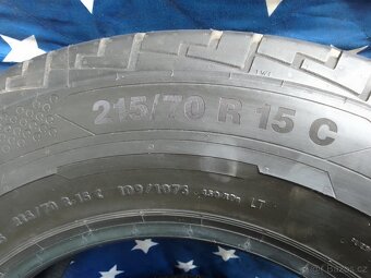 Zánovni letní Continental 215/70 r15c 109/107 s - 2