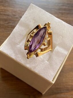 Zlatý dámský prsten - 2