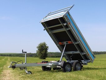 Sklopný přívěs, 305x180x35 cm, 2600 kg, elektrické sklápění - 2