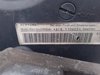 Motor 1.6 MPI kód BFQ - 2