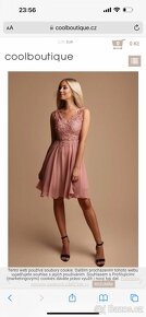Šaty společenské taneční Eva&Lola Coolboutique S pudrové - 2