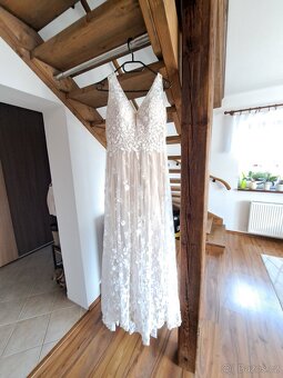 Svatební šaty vel. 38-40 krémové - 2