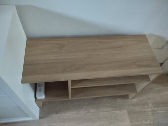 IKEA HOLMERUD Odkládací stolek, vzor dub, 80x31 cm - 2