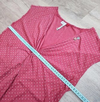 Nové těhotenské/kojící růžovočervené šaty Ragwear - 2