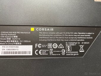 Klávesnice Corsair K60 RGB PRO Mechanical Gaming - 2