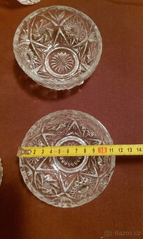 Broušené skleničky na Whisky a kompt.misky. - 2