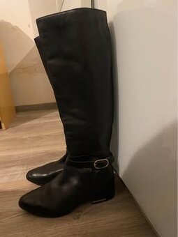 Zimní kozačky kožené černé Aldo 37 - 2