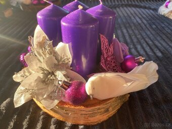 Svícen adventní, vánoční - 2