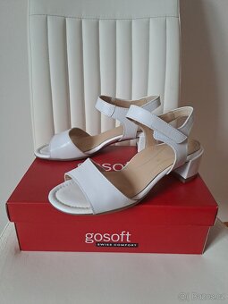 LUXUSNÍ DÁMSKÉ SPOLEČENSKÉ KOŽENÉ BOTY, VEL. 6 - 2