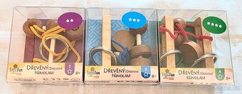 Sada dřevěných hlavolamů - 2