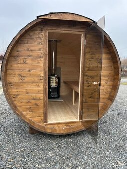 Finská zahradní sudová sauna - výroba v ČR - 2