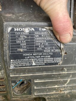 Centrála Honda EX 650 - 2